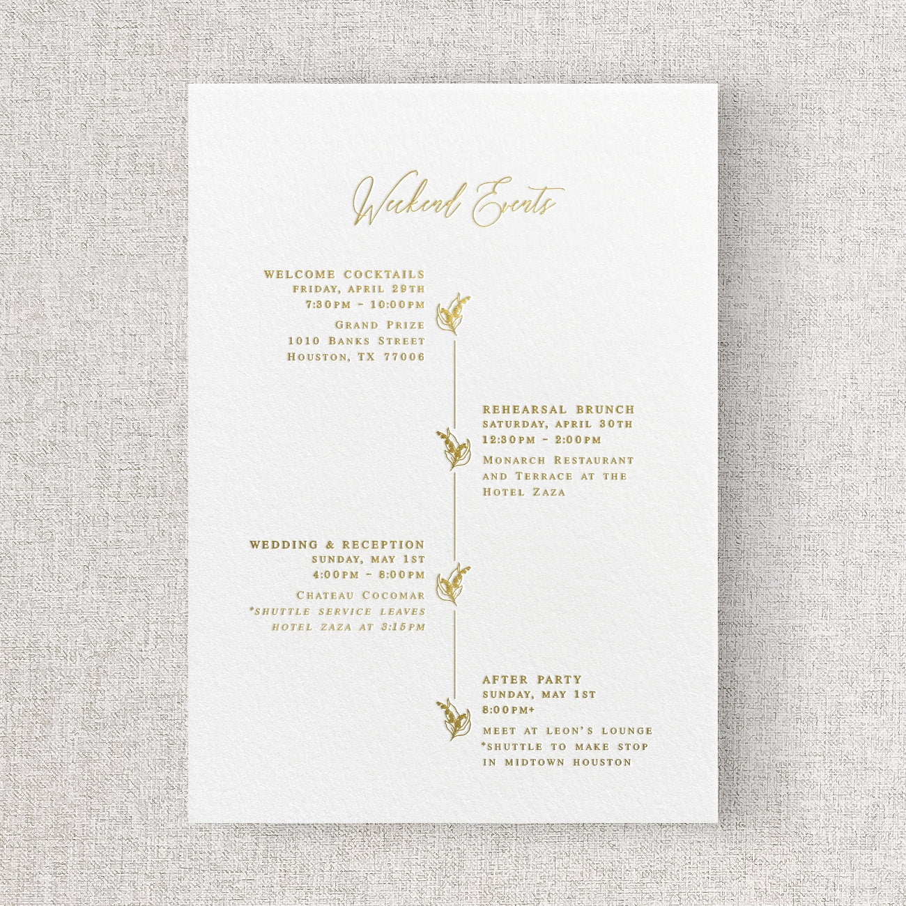Lily of the Valley Insert Card (Large)