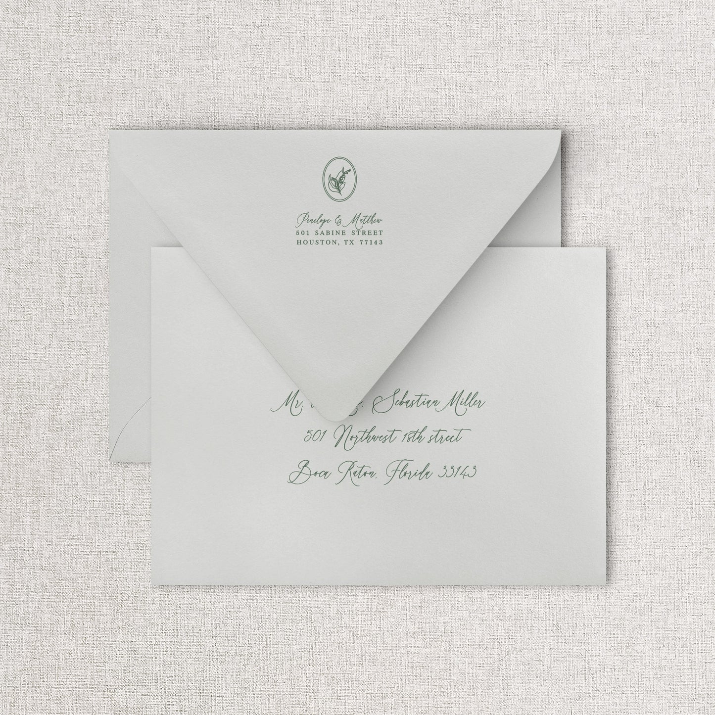 Lily of the Valley Wedding Save the Dates