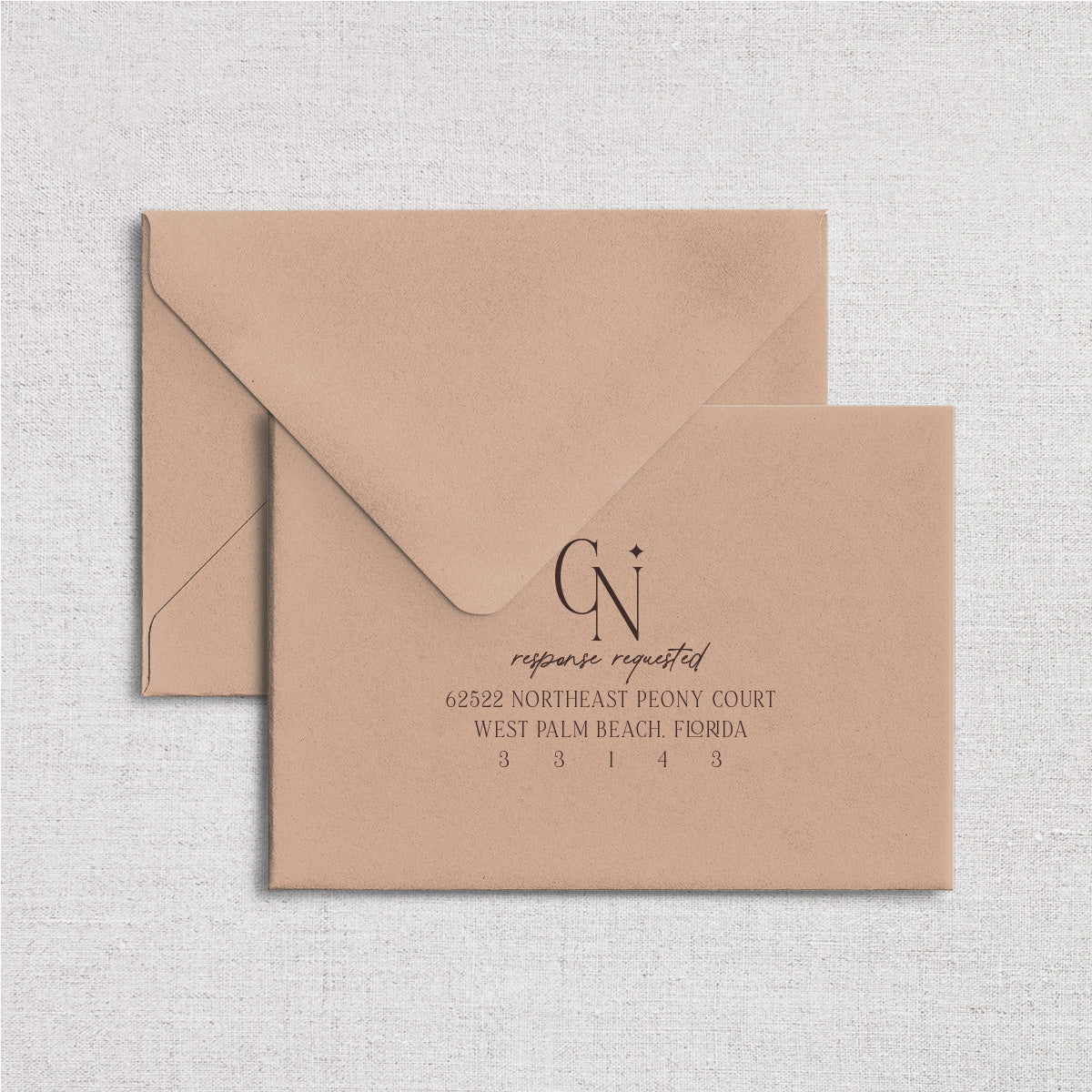 The Sedona Wedding Reply Card + Envelope
