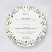 Wild Flora Round Wedding Menu
