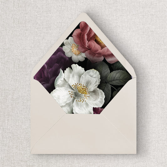 Moody Floral Envelope Liners