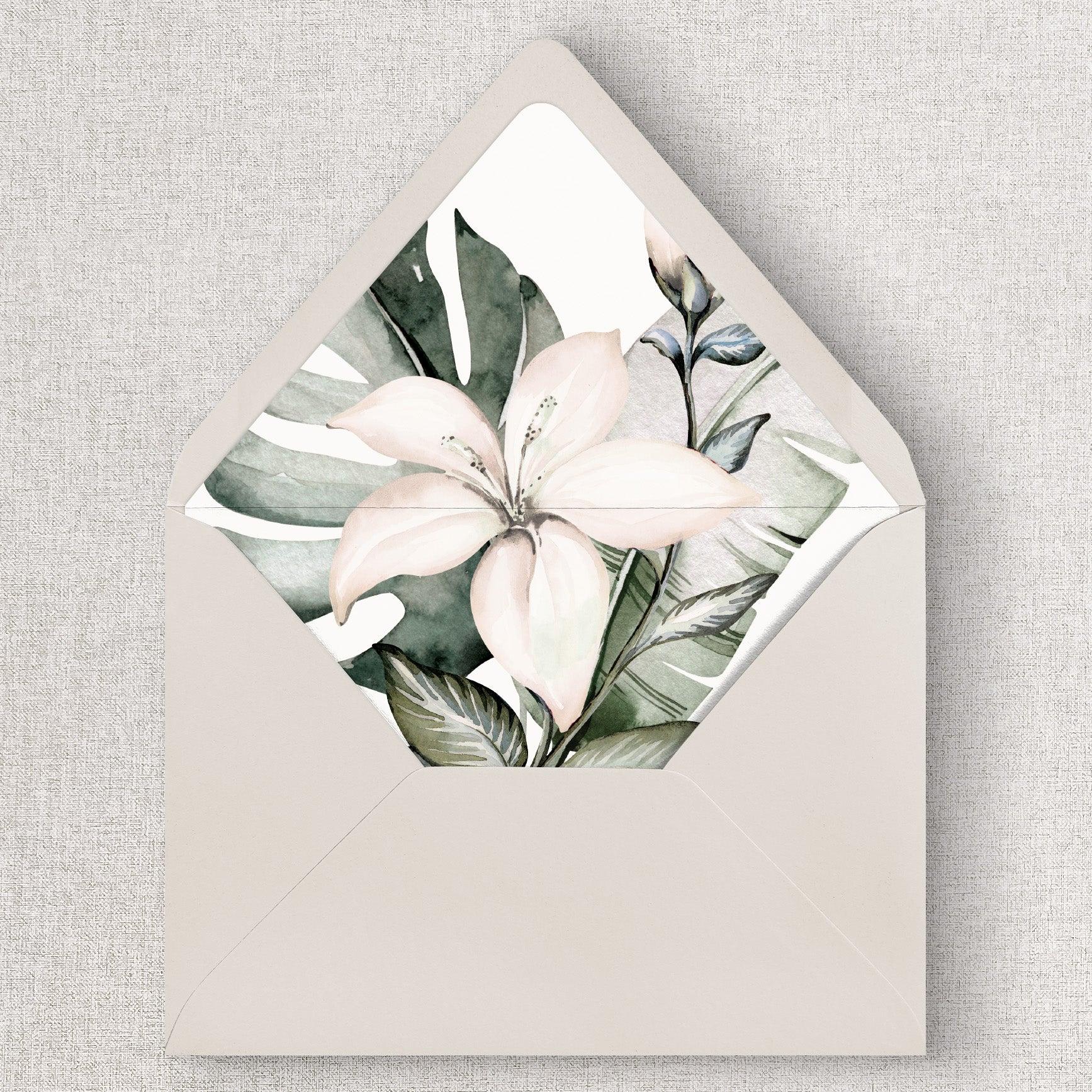 Isla Tropical Flower Envelope Liners