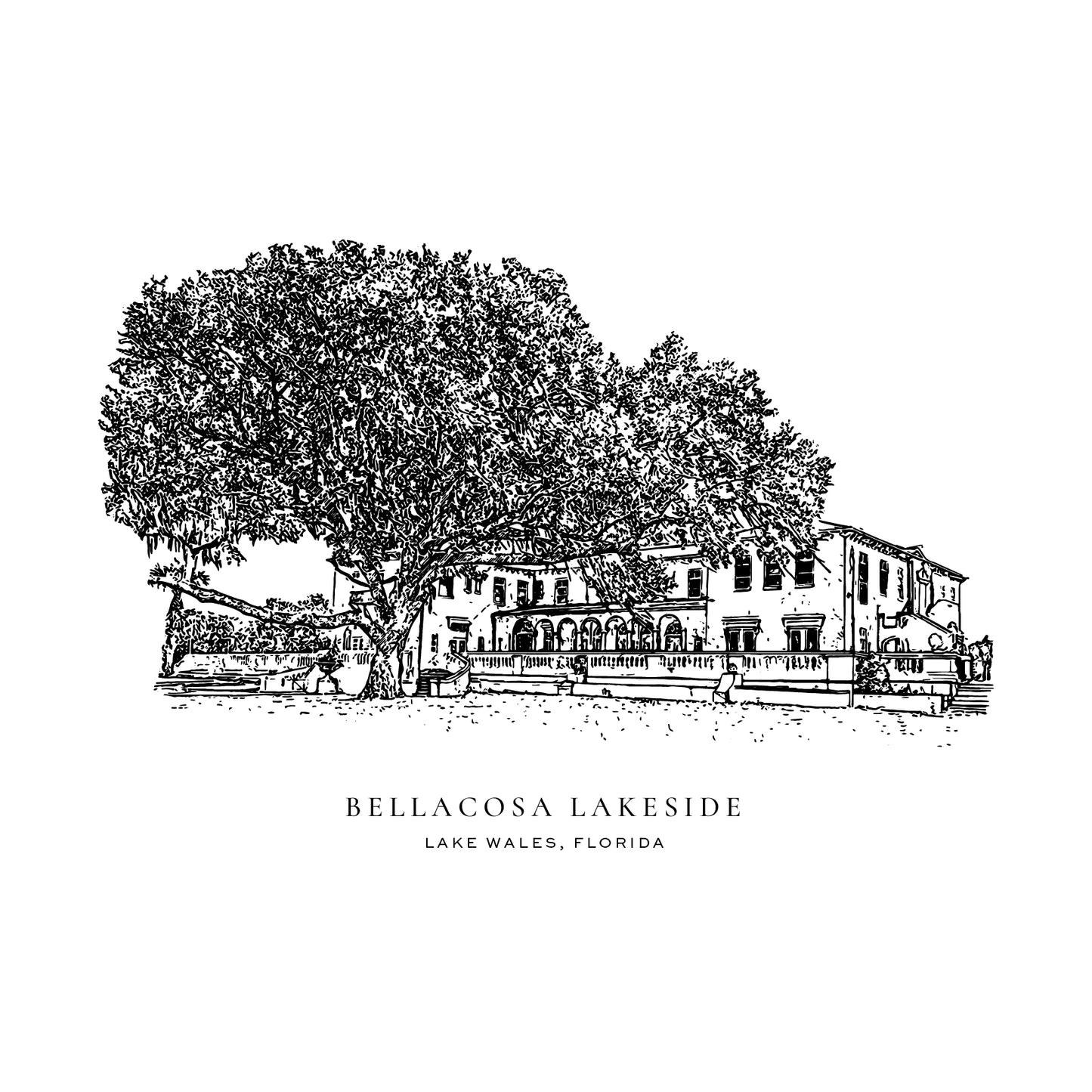 BellaCosa Lakeside Venue Illustration