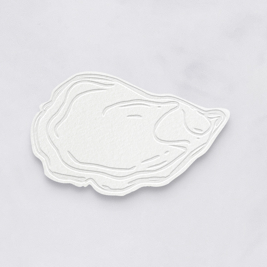 Seaside Oyster Shell Place Cards, Blank (Set of 25)