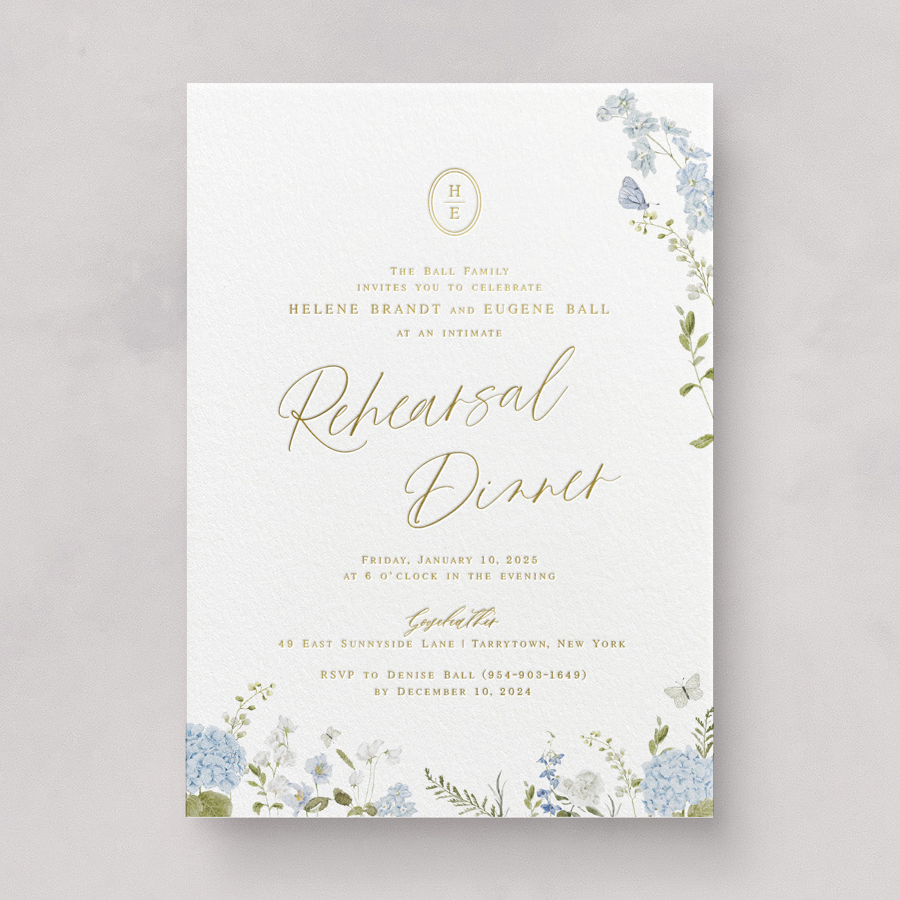 Cape Cod Rehearsal Dinner Card (Large)