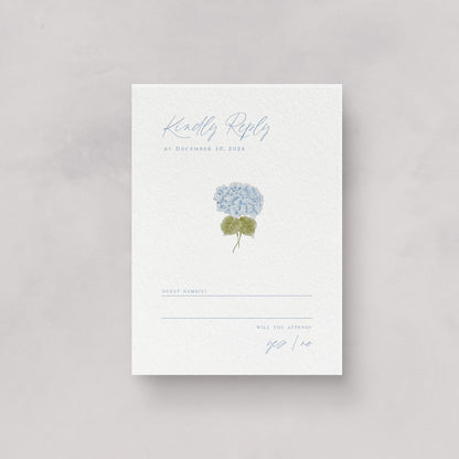 Cape Cod Wedding Reply Card & Envelope
