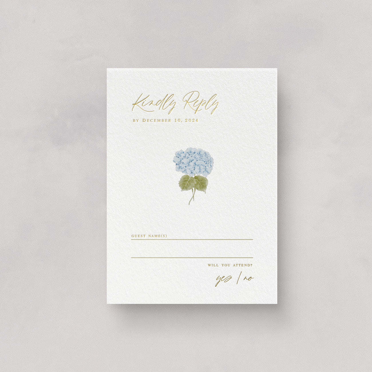 Cape Cod Wedding Reply Card & Envelope