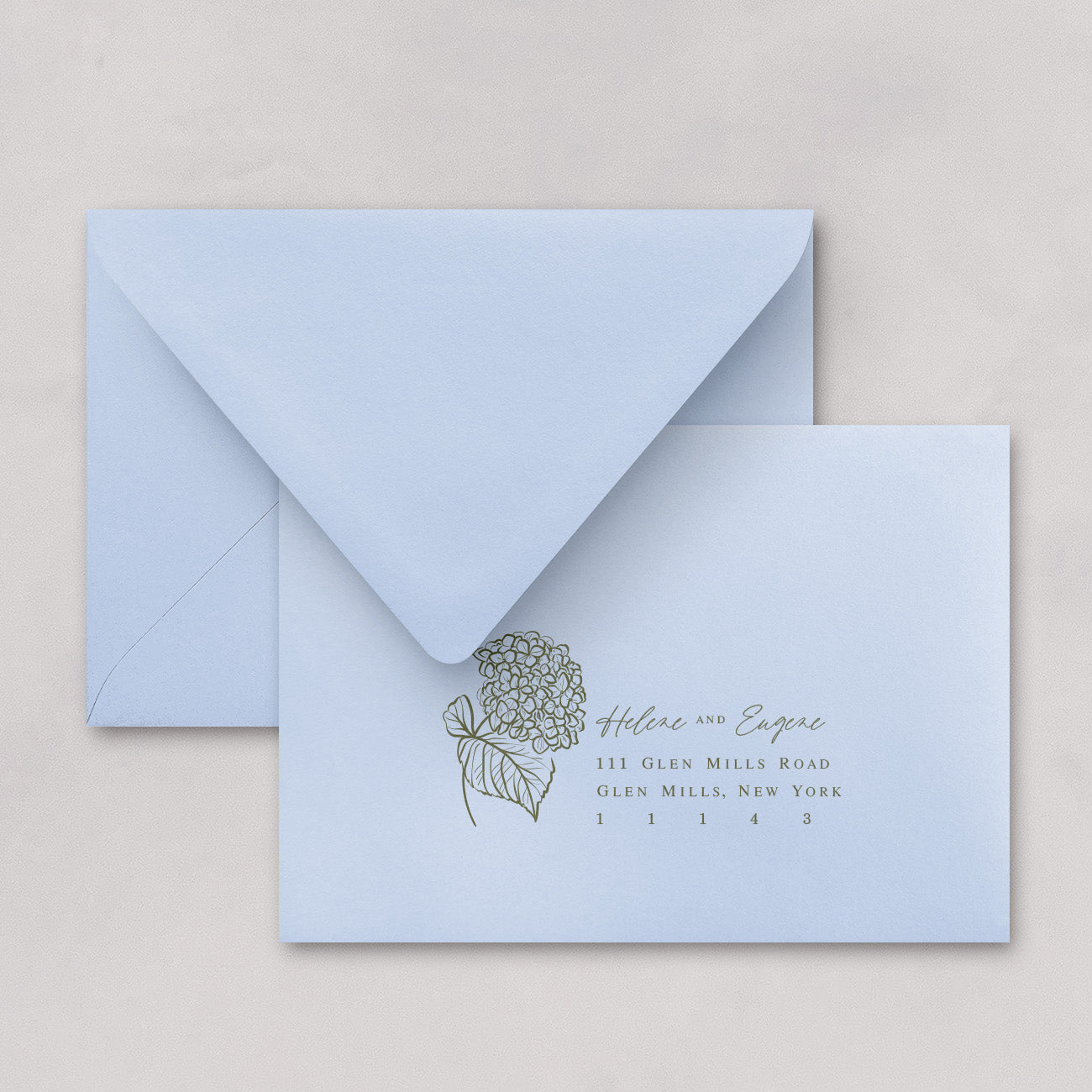 Cape Cod Wedding Reply Card & Envelope