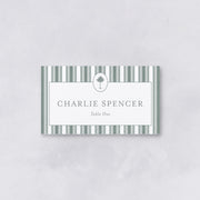 Classic Stripe Wedding Place & Escort Cards (Flat)