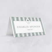 Classic Stripe Place & Escort Cards (Tented)