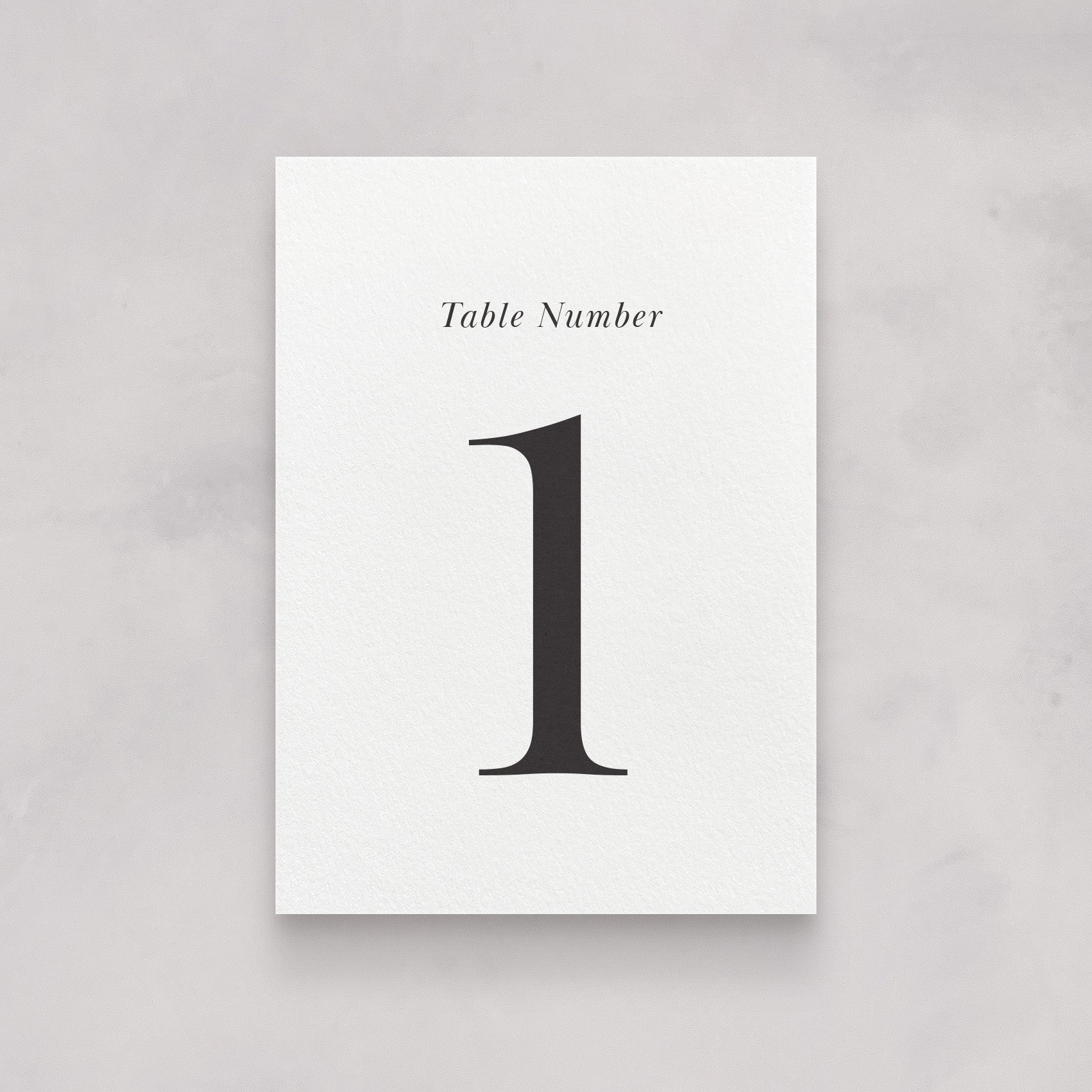 Classic Wedding Table Numbers