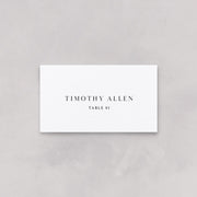 Classic Wedding Place & Escort Cards (Flat)