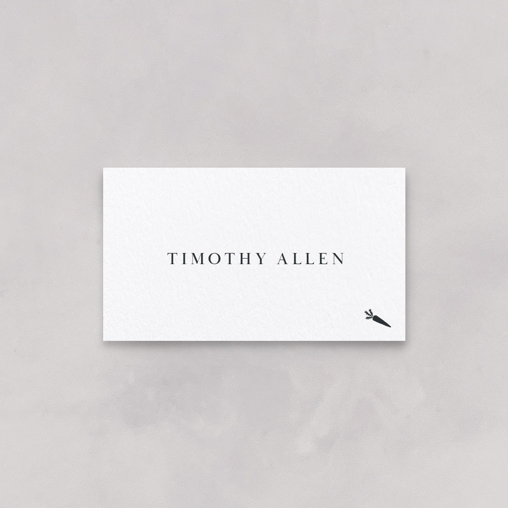 Classic Wedding Place & Escort Cards (Flat)