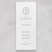 Classic Wedding Menu No. 1