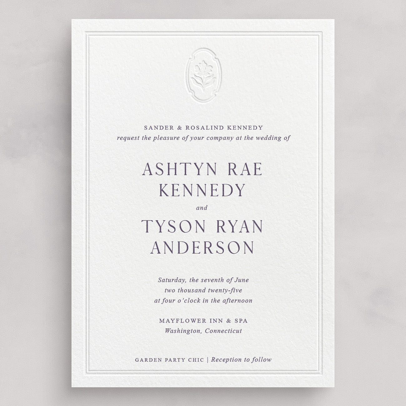 Cotswolds Wedding Invitation & Envelope