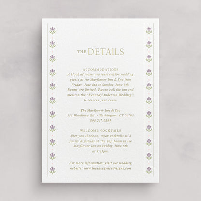 Cotswolds Wedding Information Card v.1