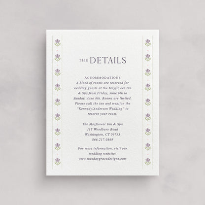 Cotswolds Wedding Information Card v.1