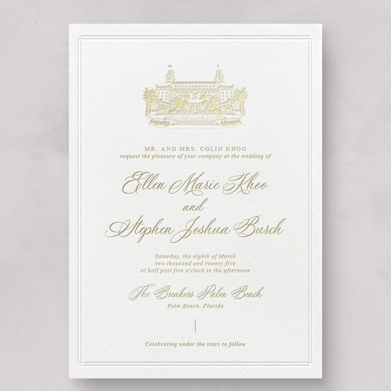 Estate Wedding Invitation & Envelope