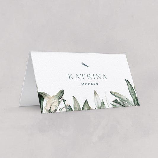 Isla Wedding Place Cards (Tented)