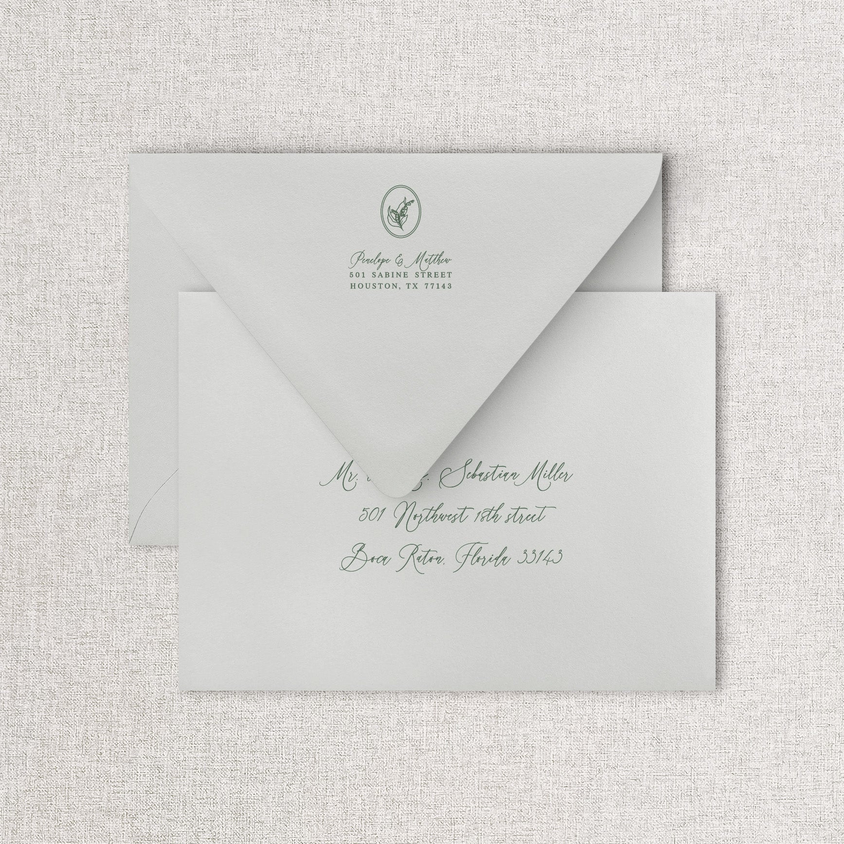 Lily of the Valley Wedding Save the Dates