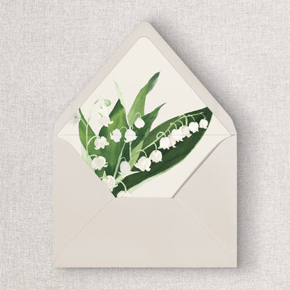 Lily of the Valley Envelope Liners
