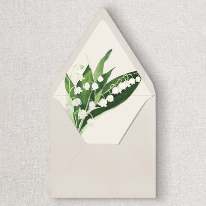 Lily of the Valley Envelope Liners