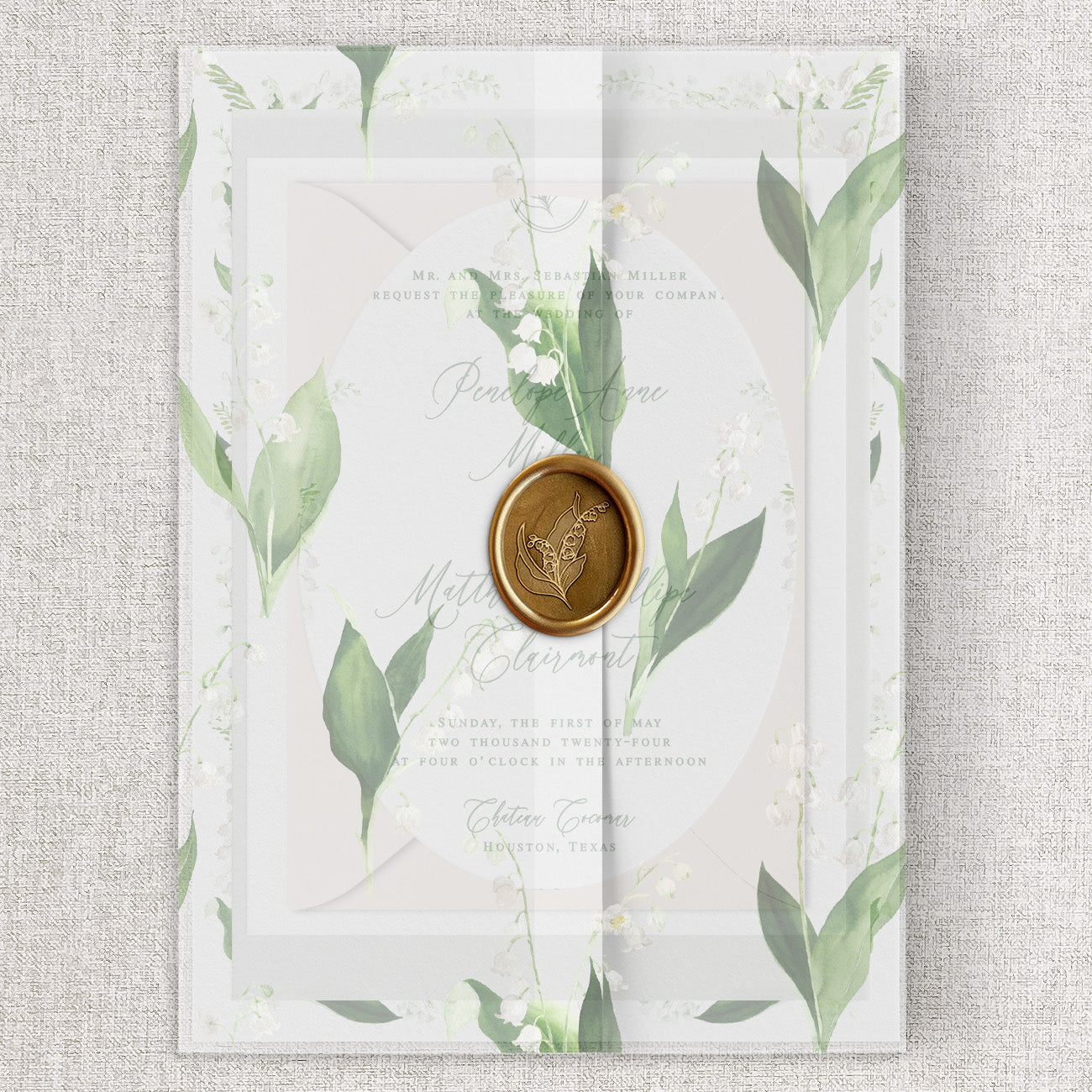 Lily of the Valley Vellum Wrap