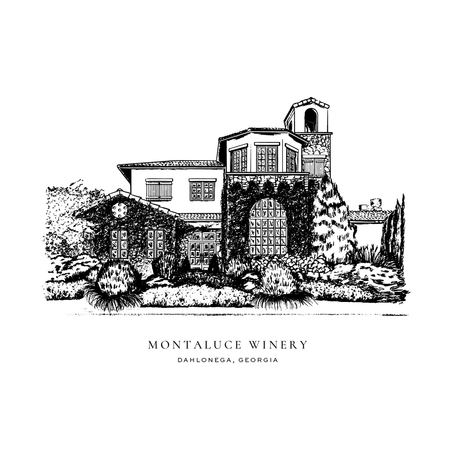 Montaluce Winery Venue Illustration