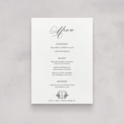 Normandy Wedding Menu No. 2