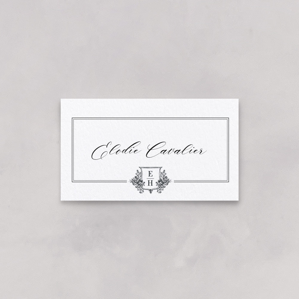 Normandy Wedding Place & Escort Cards (Flat)