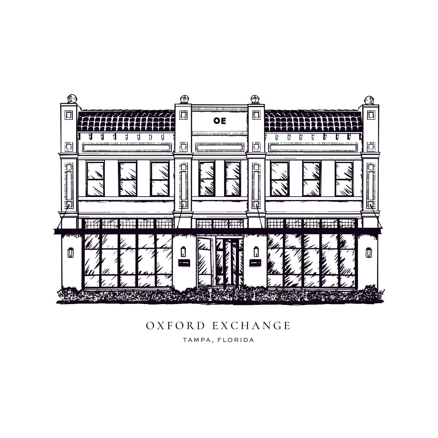 Oxford Exchange Venue Illustration
