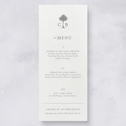 Palm Beach Wedding Menu