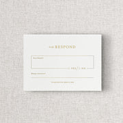 Palm Beach Wedding Reply Card + Envelope