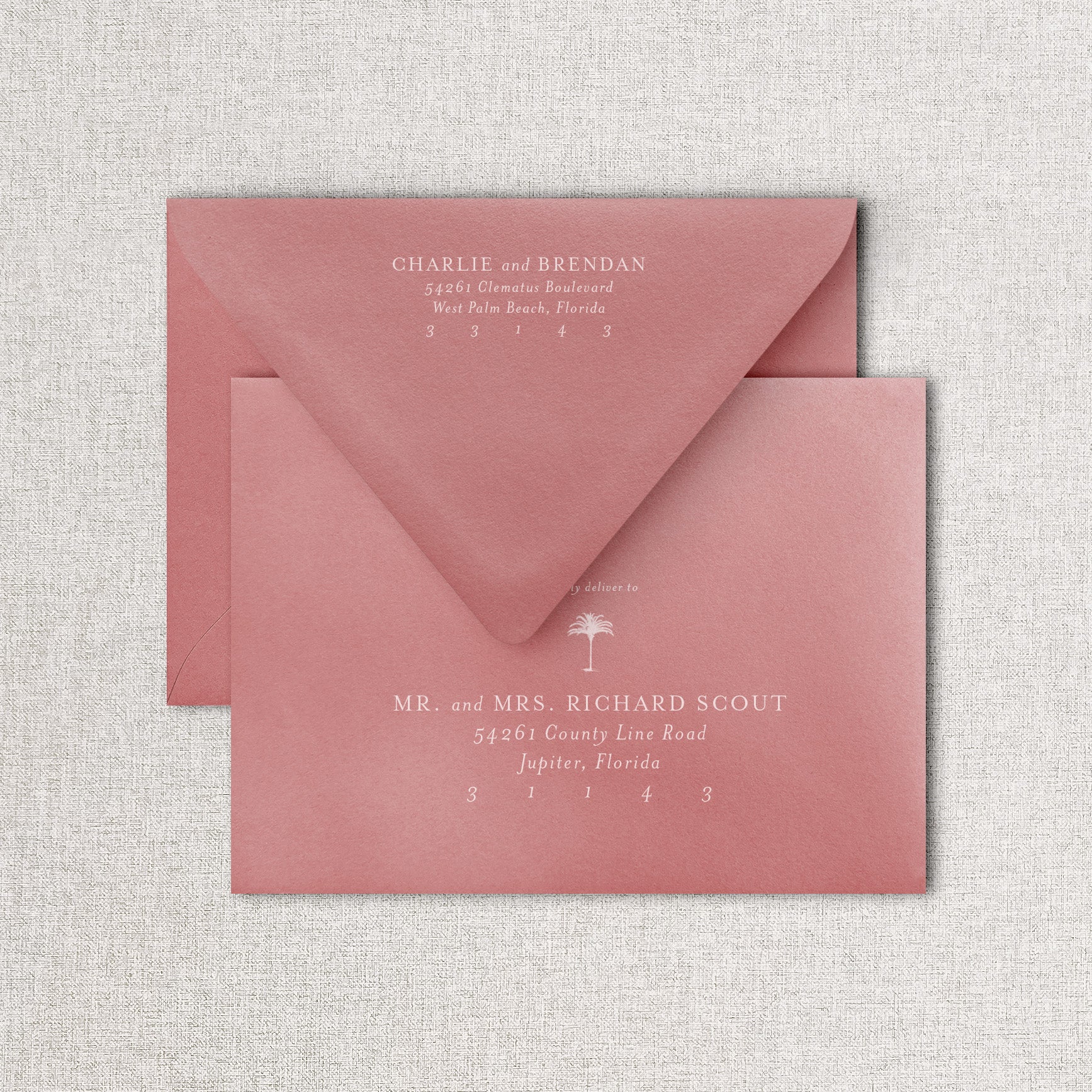 Palm Beach Wedding Save the Dates