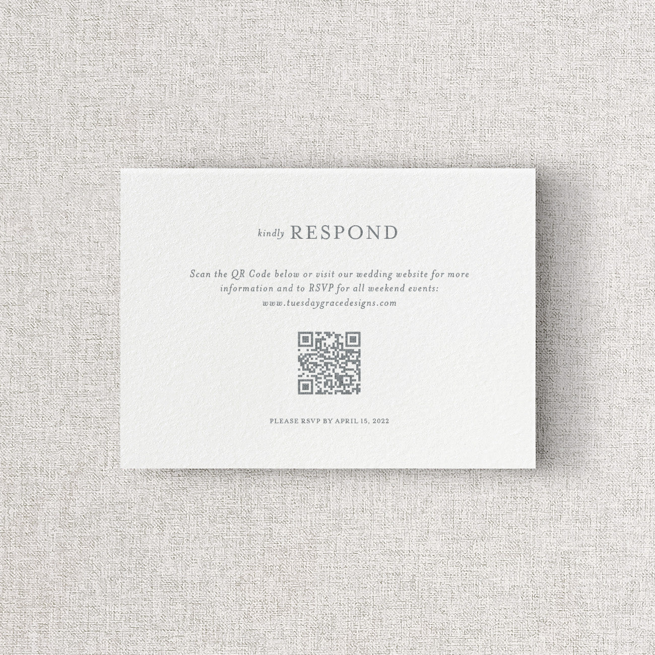 Palm Beach Wedding Website Card