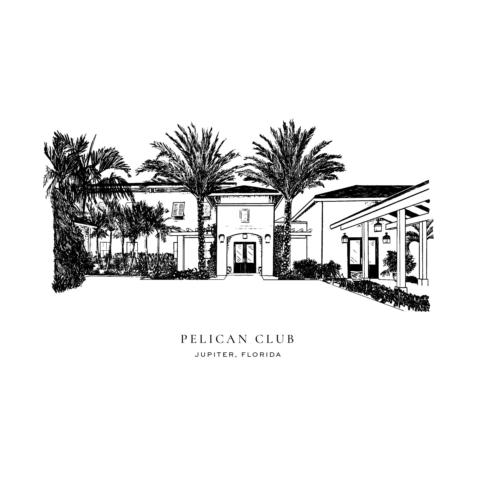 Pelican Club Venue Illustration