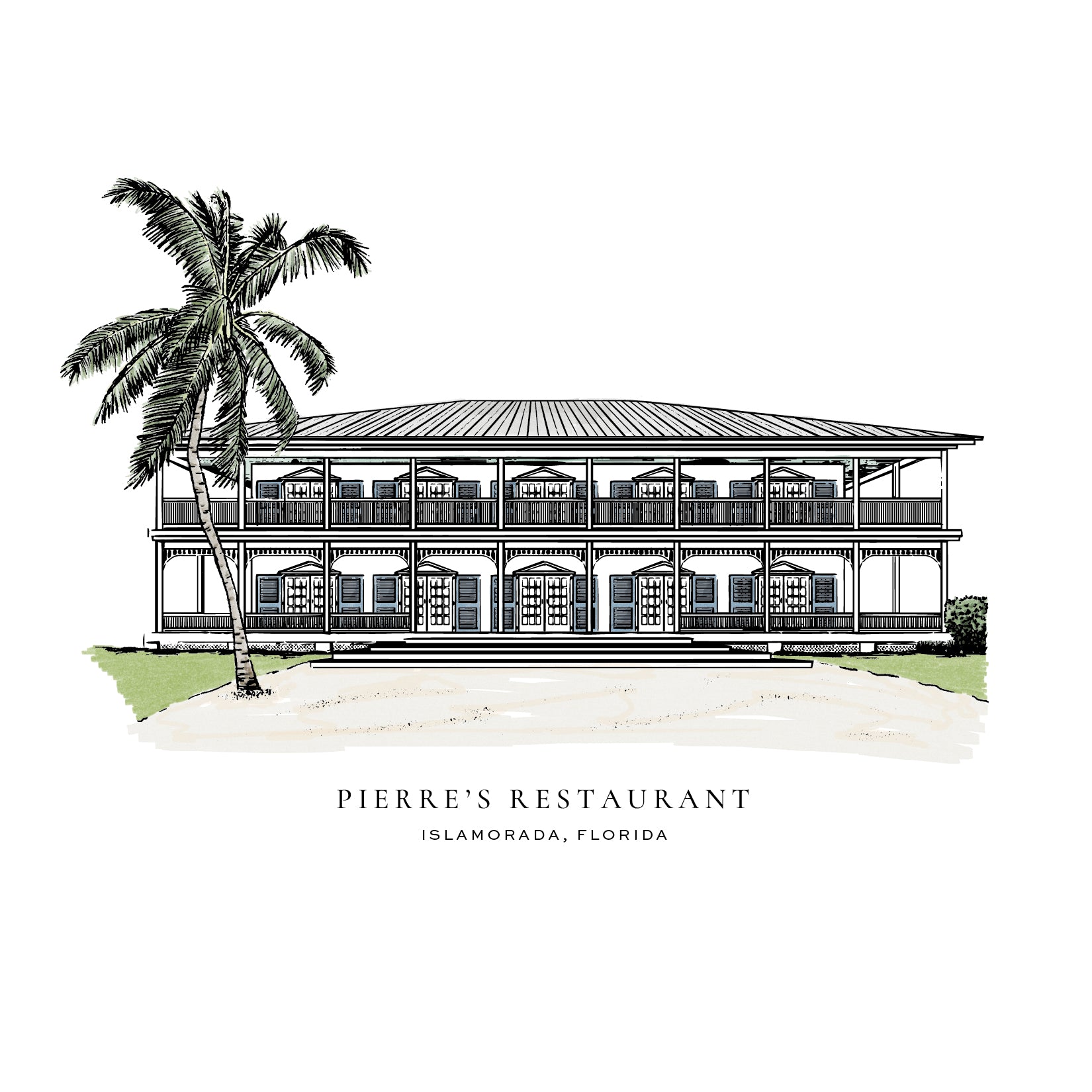 Pierre's Restaurant Venue Illustration (Islamorada, FL)