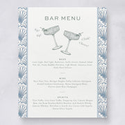 Seaside Wedding Signature Drinks & Bar Menu