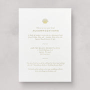 Seaside Wedding Information Card