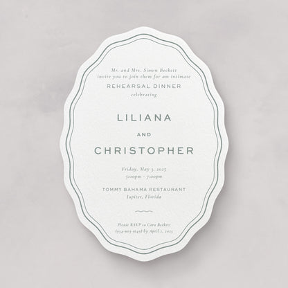 Seaside Rehearsal Dinner Card (Large)