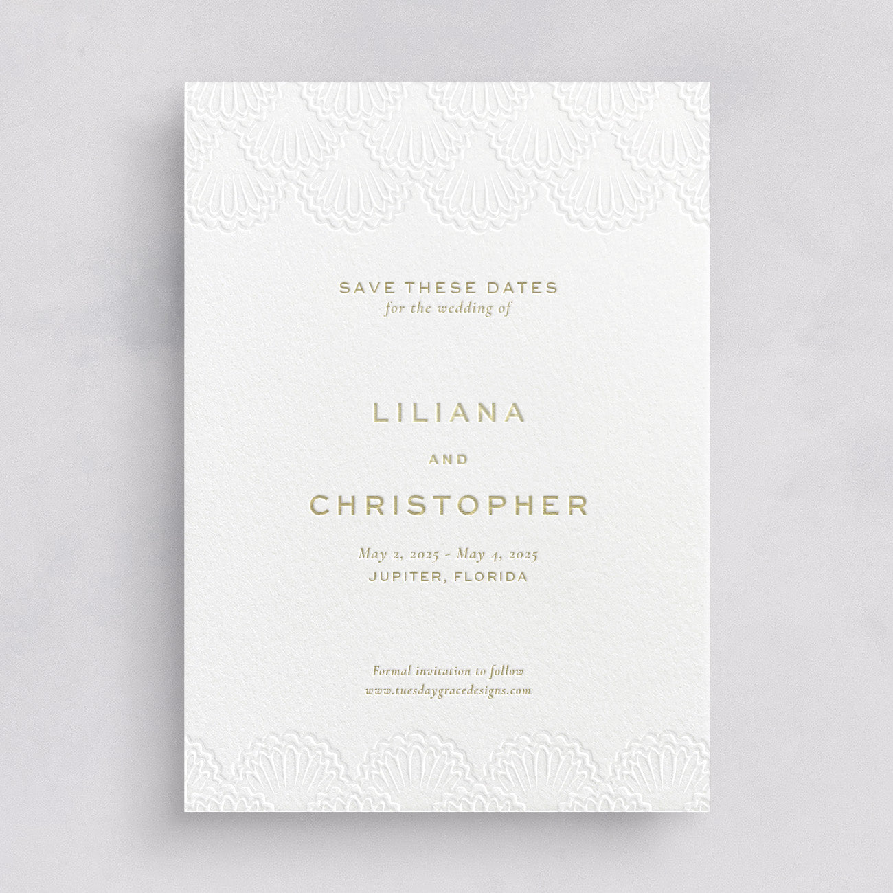 Seaside Wedding Save the Dates