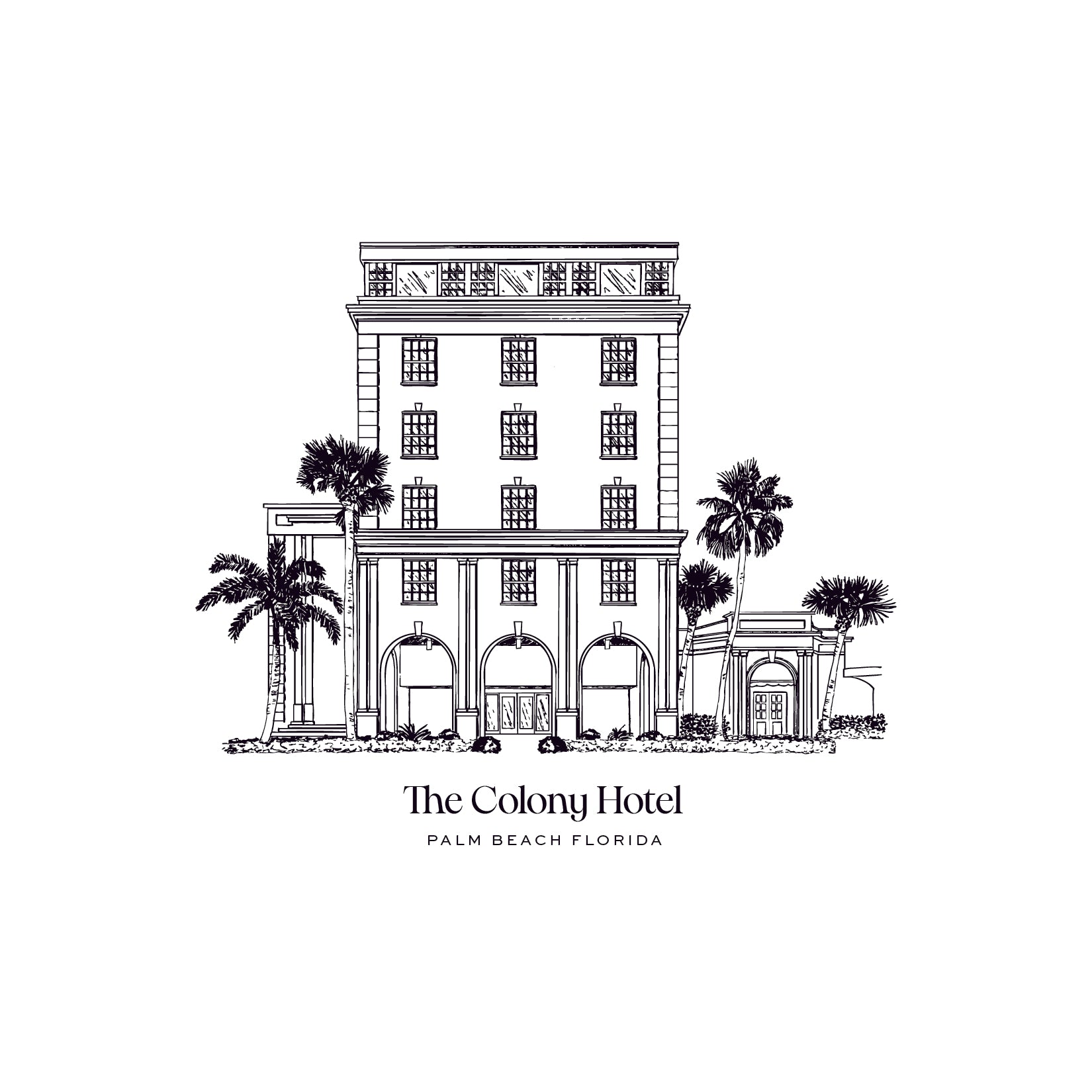 The Colony Hotel Venue Illustration