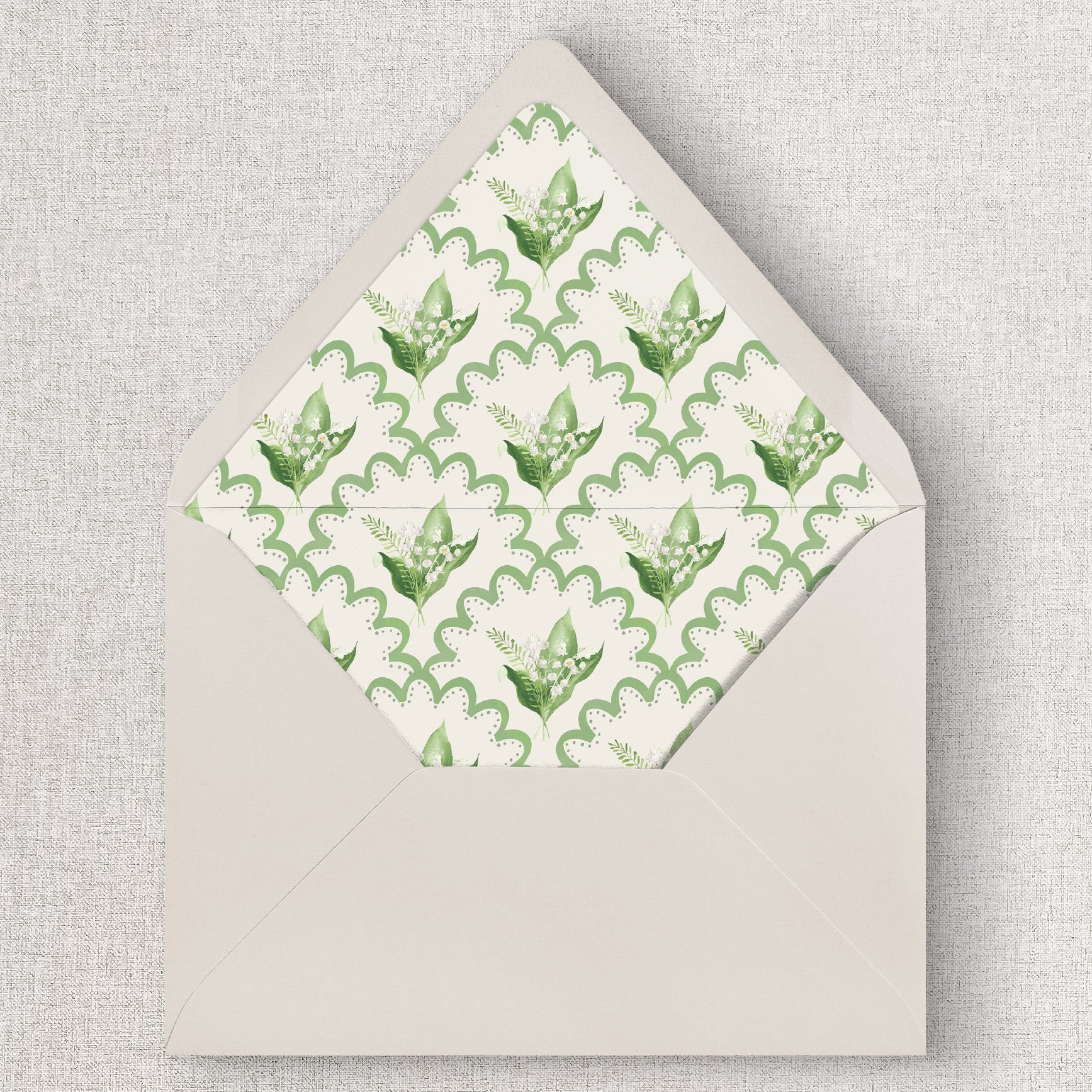 Vintage Muguet Envelope Liners