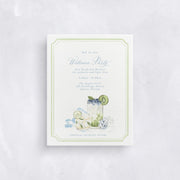 Small Event Information Card with Watercolor Border
