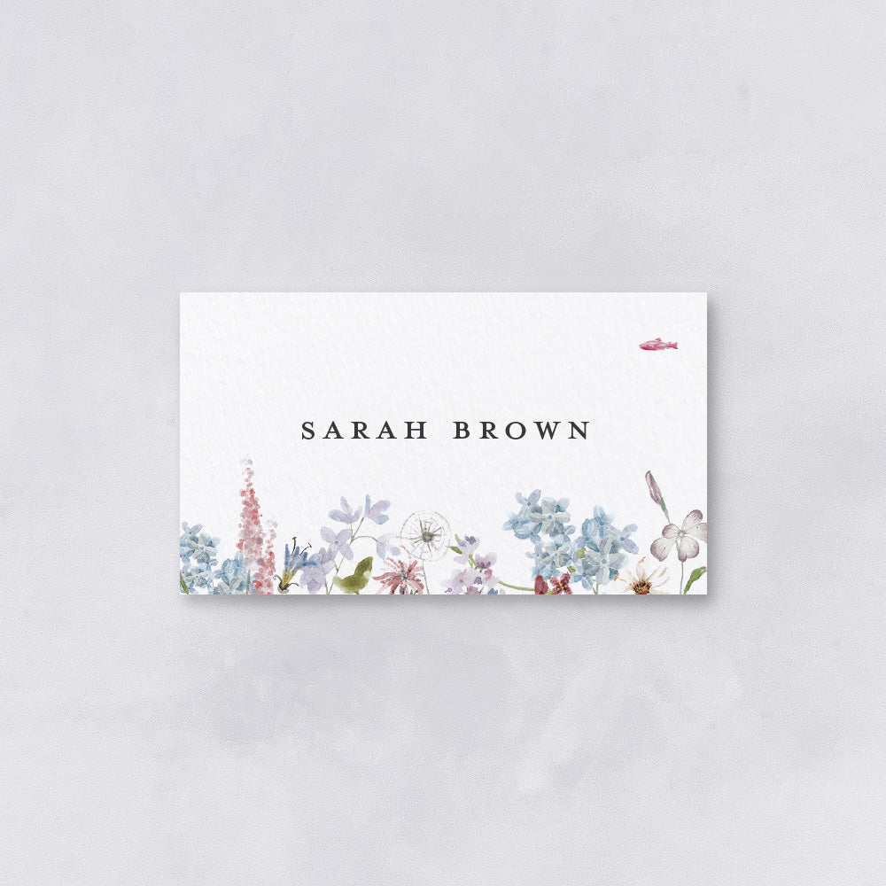 Wild Flora Wedding Place & Escort Cards (Flat)
