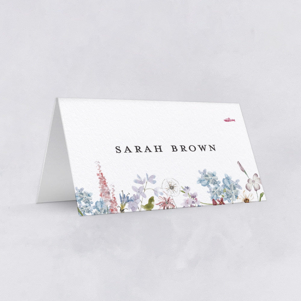 Wild Flora Place & Escort Cards (Tented)