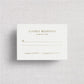 The Classic Venue Wedding Reply Card + Envelope