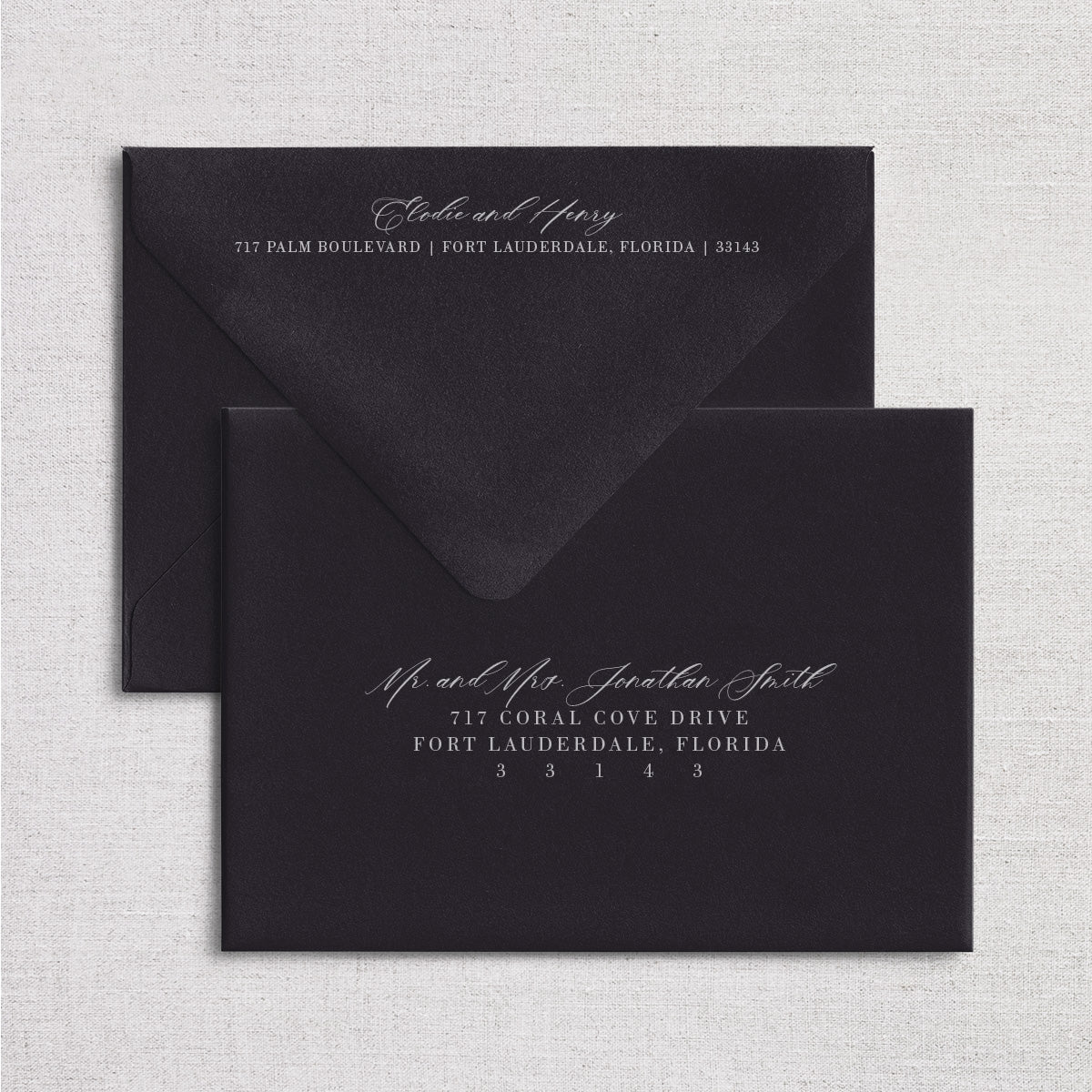 Normandy Wedding Invitation & Envelope