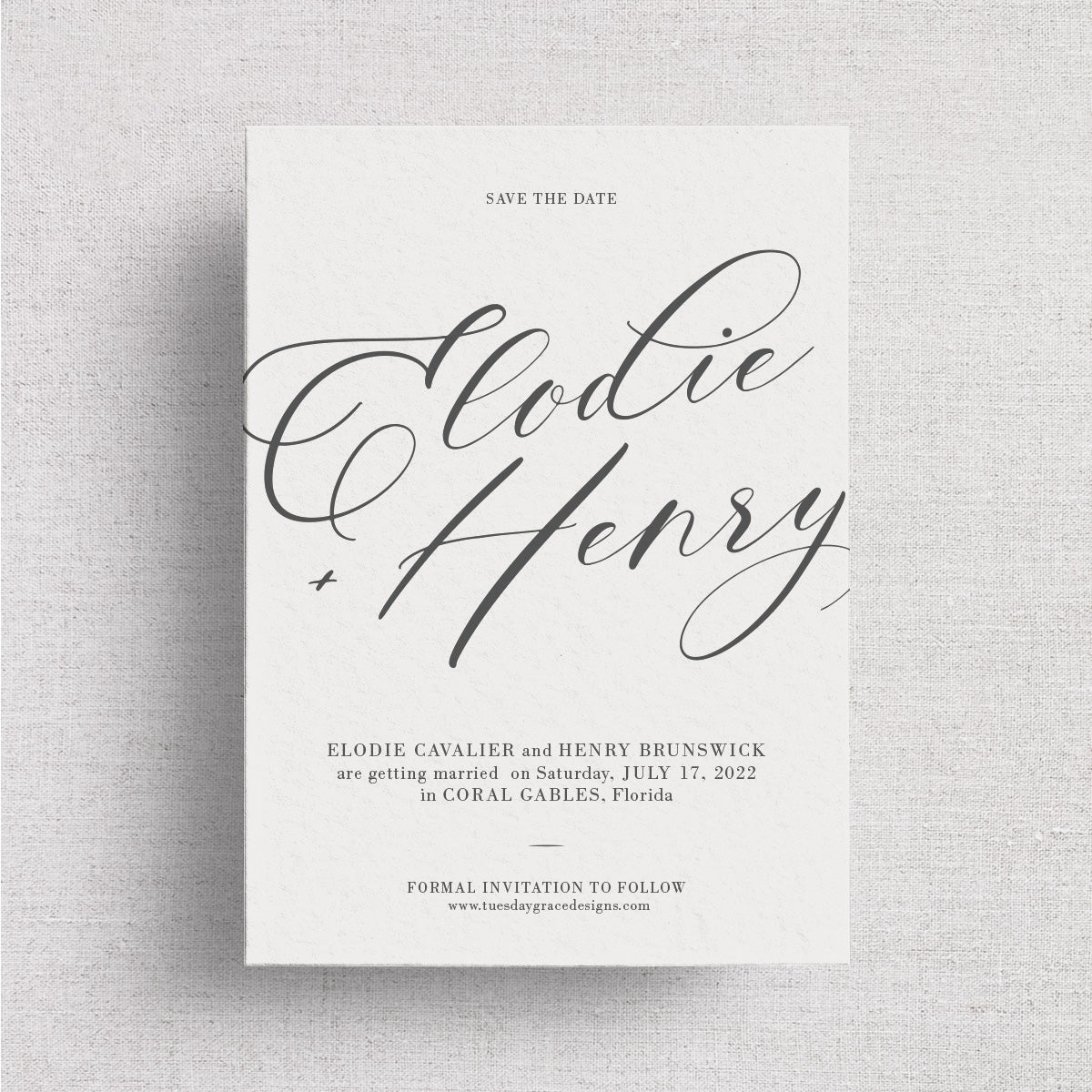 Normandy Wedding Save the Dates