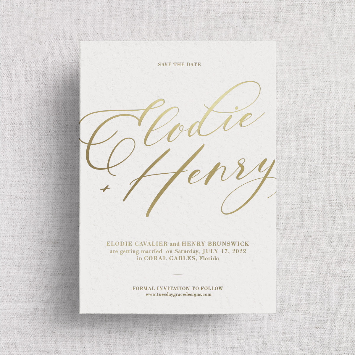 Normandy Wedding Save the Dates